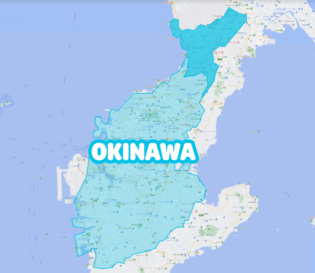 沖縄県のWolt（ウォルト）エリア
